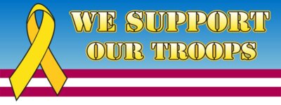 Support Our Troops 96x36