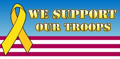 Support Our Troops 120x60