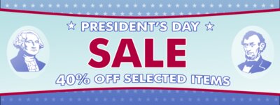 Presidents Day Sale 96x36