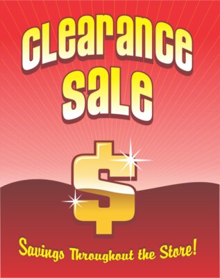 Clearance Sale 22x28