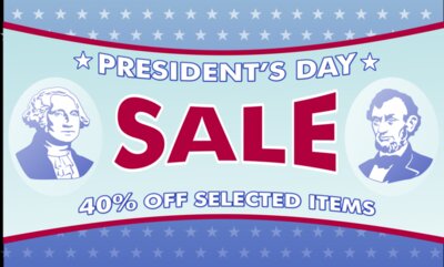 Presidents Day Sale 60x36