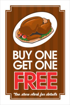 Buy One Get One 24x36