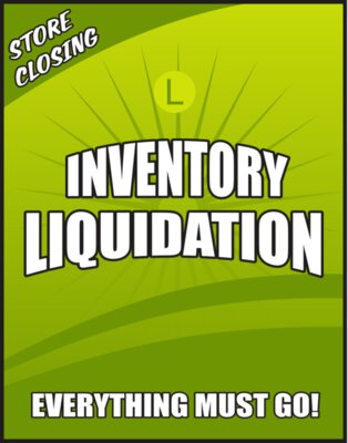 Inventory Liquidation 22x28