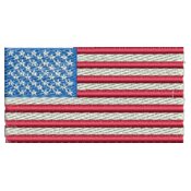 2.90in x 1.54in American Flag 2