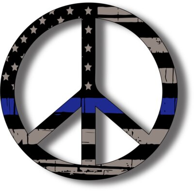 Only Blue Lives Peace symbol