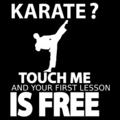 Karate First Lesson is Free Design