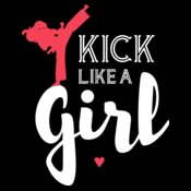 Karate Kick Like A Girl Design