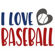 I Love Baseball Design