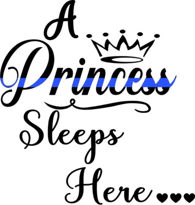 A Princess Sleeps Here Design