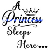A Princess Sleeps Here Design