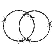 Double Barbed Wire Ring