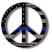 Only Blue Lives Peace symbol
