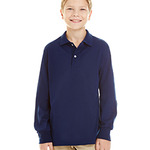 Youth SpotShield™ Long-Sleeve Jersey Polo