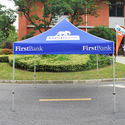 10ft x10ft Canopy Tent Full Color Print with Hexagon-Leg Steel Frame