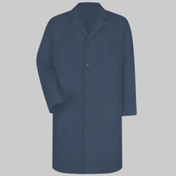 Unisex Extended Sizes Button Front Lab Coat