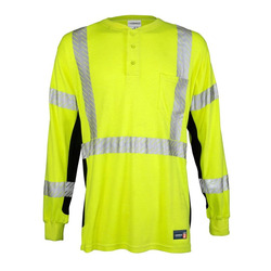 Unisex FR Long Sleeve Henley T-Shirt