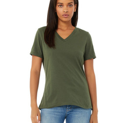 Ladies' Relaxed Jersey Short-Sleeve V-Neck T-Shirt