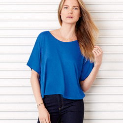 +CANVAS Ladies' Flowy Boxy Tee