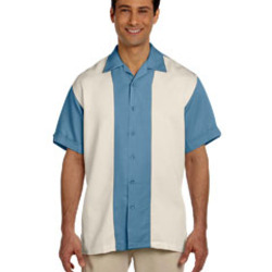 Harriton Men's Two-Tone Bahama Cord Camp Shirt