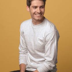 Unisex USA-Made Long Sleeve Pocket T-Shirt