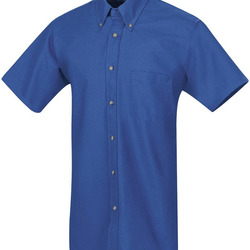Men's Poplin Short Sleeve Dress Shirt