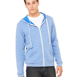 Unisex Triblend Sponge Fleece Full-Zip Hoodie Sweatshirt