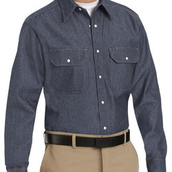 Men's Deluxe Denim Long Sleeve Shirt