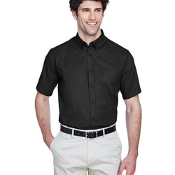 Men's Tall Optimum Short Sleeve Twill Dress Shirt