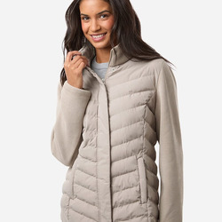 Women's Mixed Media Chevron Jacket