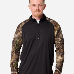 Unisex Realtree® Performance Colorblocked Quarter-Zip Pullover