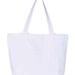 PVT LB HVY CANVAS ZIPPR TOTE