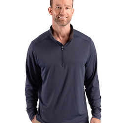 Cutter & Buck Forge Recycled Four-Way Stretch Mens Big & Tall Quarter Zip Pullover