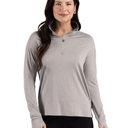 Cutter & Buck Forge Recycled Four-Way Stretch Womens Quarter Zip Pullover