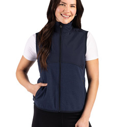 Cutter & Buck Hunts Point Recycled Fleece Womens Hybrid Full Zip Vest