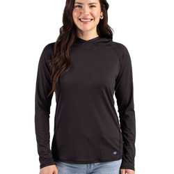 Cutter & Buck Prospect Recycled Featherlight Stretch Womens Hooded Pullover