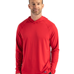 Cutter & Buck Prospect Recycled Featherlight Stretch Mens Hooded Pullover