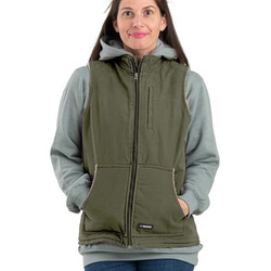 Women's Sherpa-Lined Softstone Duck Vest