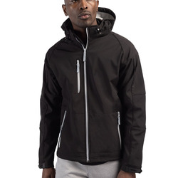 Clique Serac Stretch Softshell Hooded Full Zip Mens Jacket