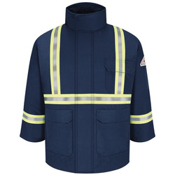 Men's Long Deluxe Parka With Reflective Trim - EXCEL FR® ComforTouch