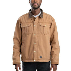 Men's Vintage Washed Sherpa-Lined Work Jacket