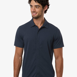 Men's Pro-Flex Sorona® Button Down Short Sleeve Shirt