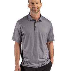 Cutter & Buck Pike Recycled Lattice Print Mens Big & Tall Polo
