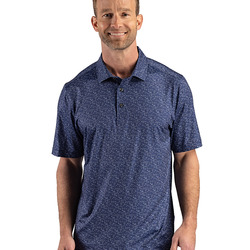 Cutter & Buck Pike Recycled Fern Print Mens Polo
