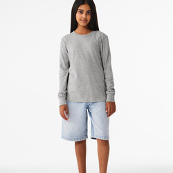 Youth Heather CVC Long Sleeve Tee