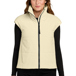 Women's Sashiko Stretch Puffy Vest