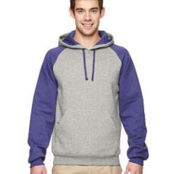 Jerzees 8 oz., 50/50 NuBlend® Colorblock Raglan Pullover Hood