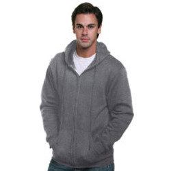 Adult  9.5oz., 80% cotton/20% polyester Full-Zip Hooded Sweatshirt