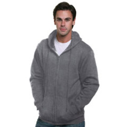 Bayside Adult Full Zip Hooded Sweatshirt