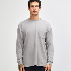 American Apparel Super Heavyweight Unisex Long Sleeve Pocket T-Shirt