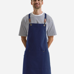Unisex Clip & Clasp Cross-Back Bib Apron